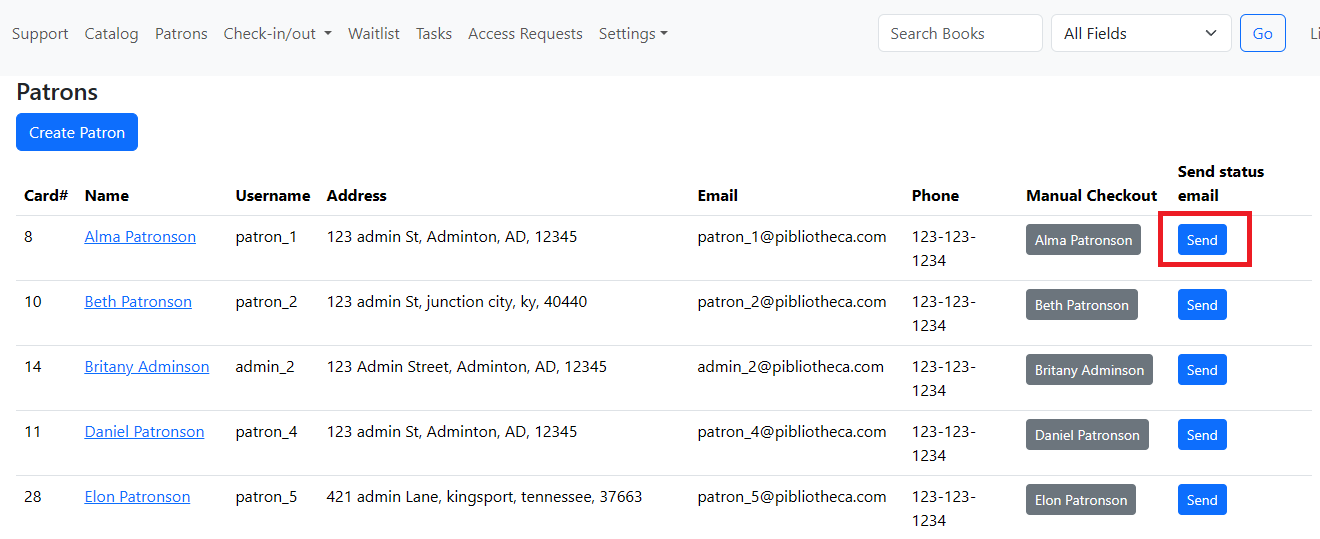 3.2.2 My New Library - Patron management.  preview